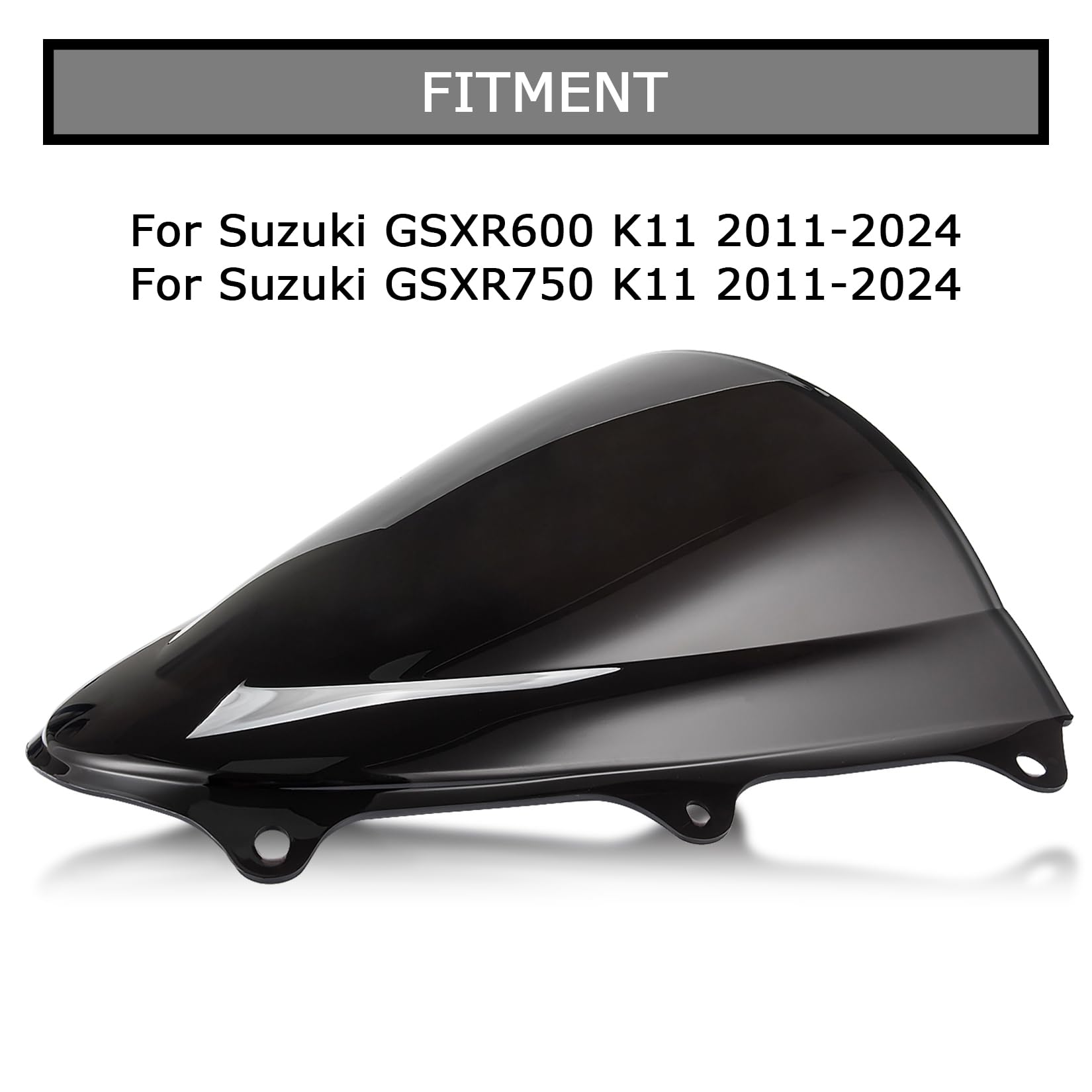Amazon.com: PSLER Windshield Windscreen Double Bubble for Suzuki